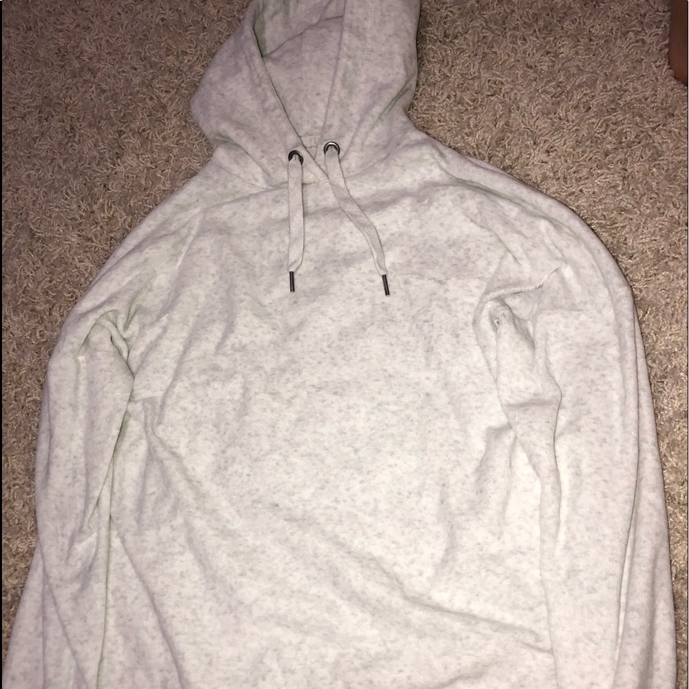 White hoodie.